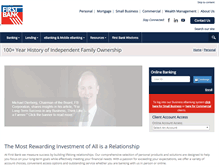 Tablet Screenshot of firstbanks.com